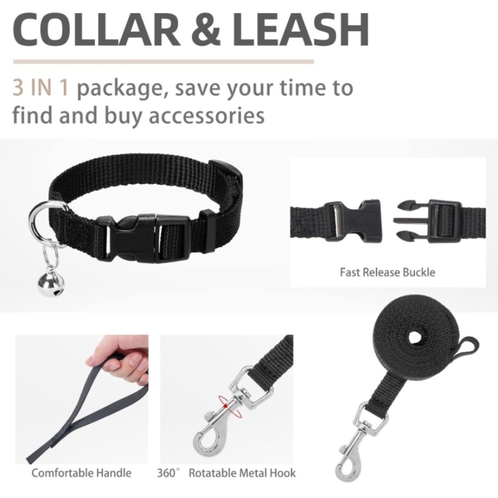 NWT Dog harness collar & leash set, size medium • - Picture 4 of 9